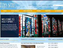 Tablet Screenshot of holyspirit-parish.org